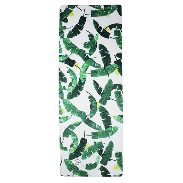 Eco-friendly travel yoga mat made with suede and rubber