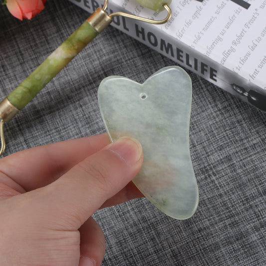 Portable jade massage tools for skincare and wellness