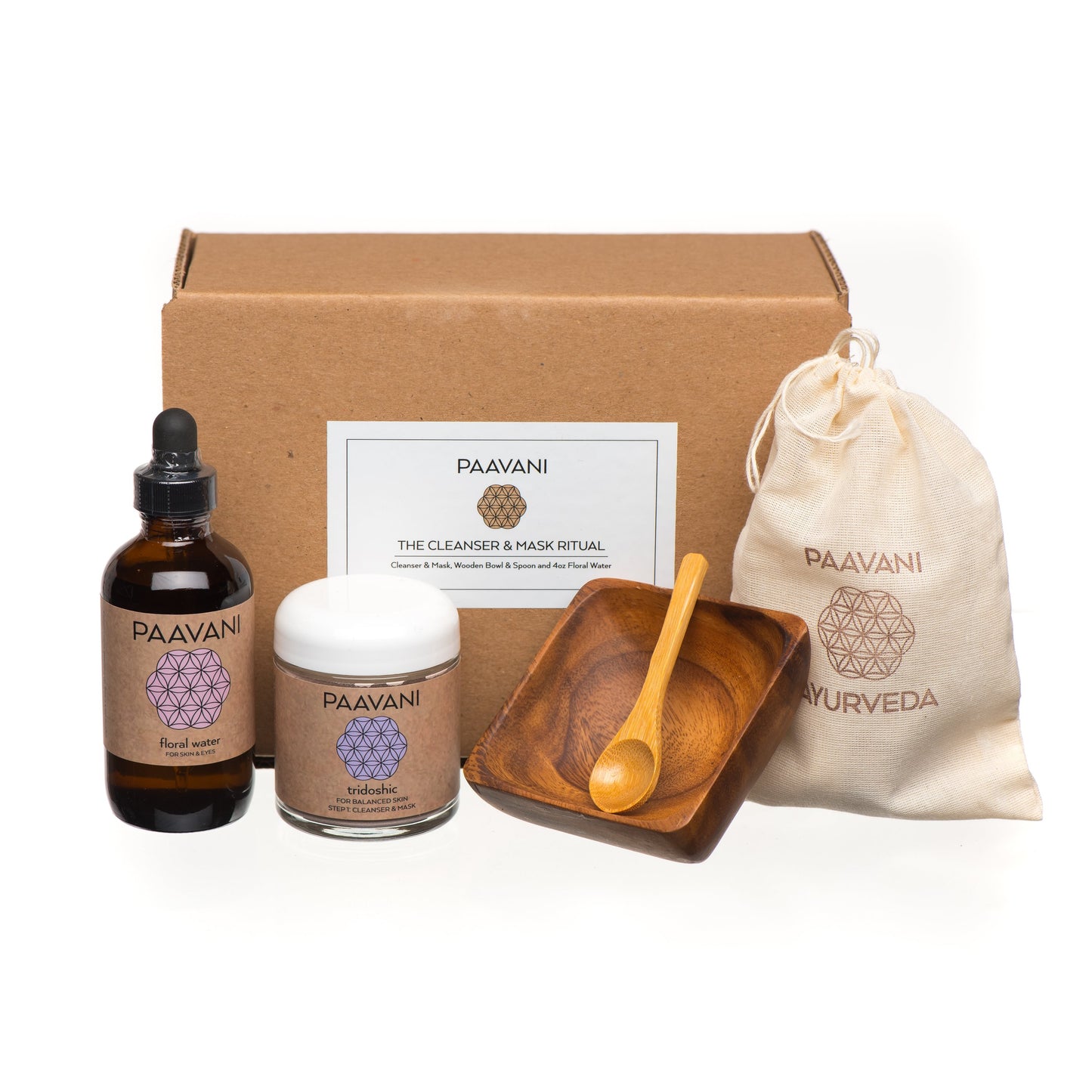 Herbal skincare set for glowing, balanced skin