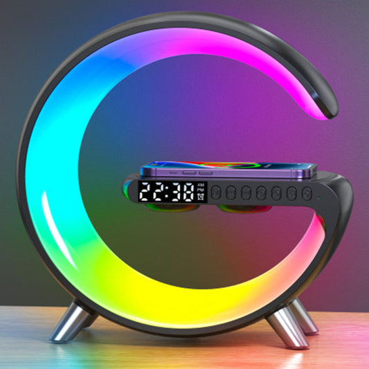 Bluetooth speaker, wireless charger, and lamp combo

