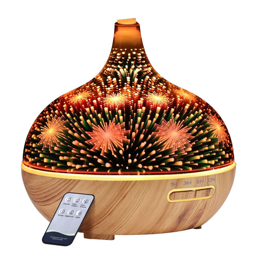 Devanti 3D glass aroma diffuser with LED light