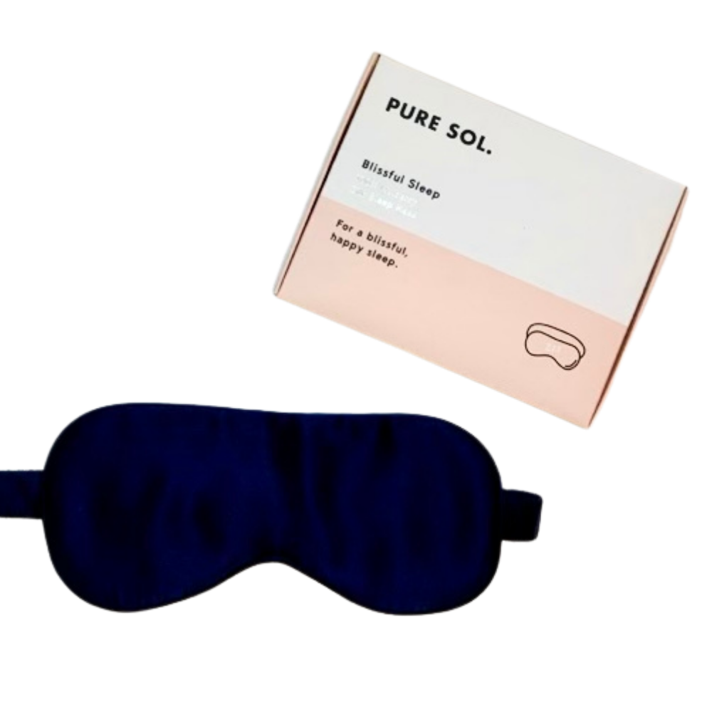 Luxury silk eye mask for travel and beauty rest

